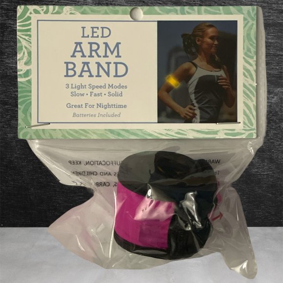 Best Brands 4PC Running SET; Resistance Bands, Hydration Reminder, LED Arm Band - Picture 4 of 7